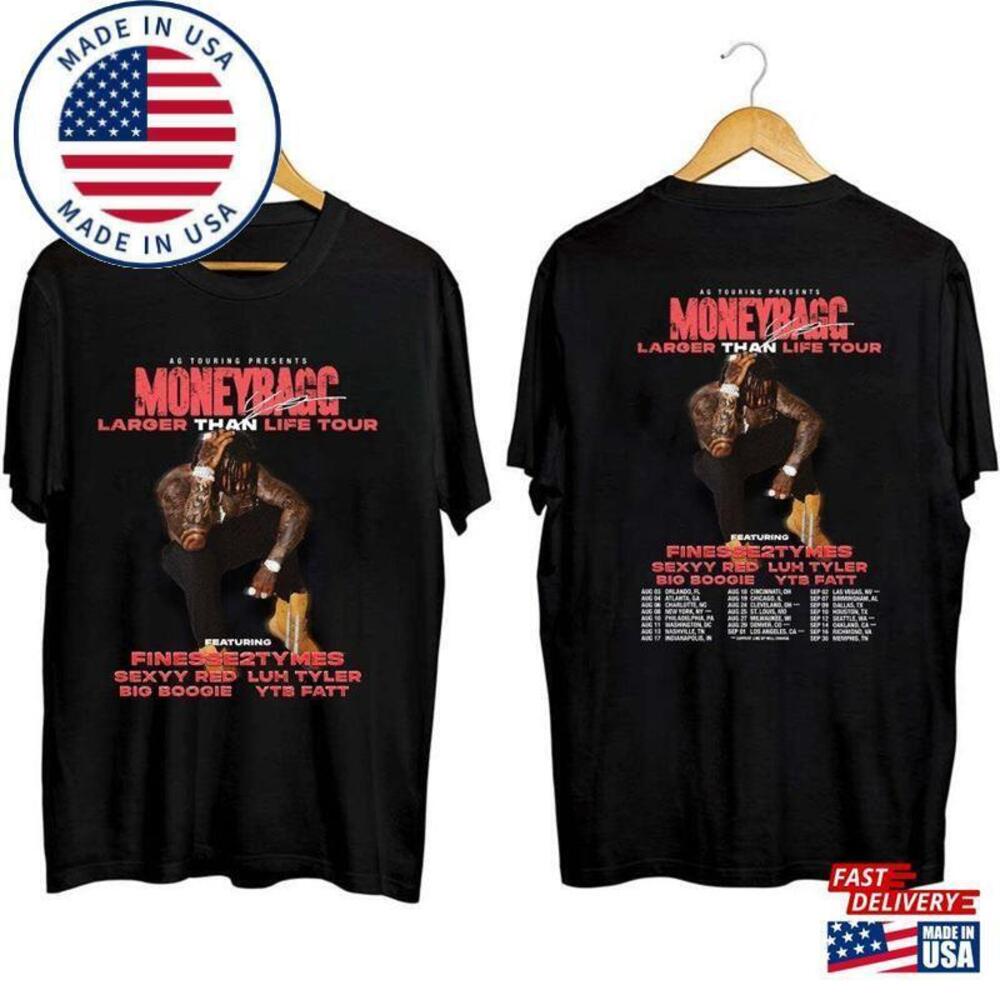Moneybagg Yo Larger Than Life Tour 2 Sided Tshirt